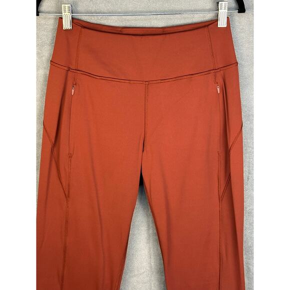 Athleta Pants Womens Extra Small Brown Distance Jogger Pockets Stretch Workout - Picture 2 of 14